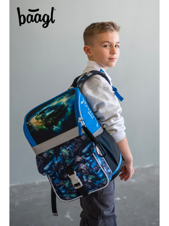 BAAGL  BAAGL SET 5 Zippy Versenyautó: aktatáska, tolltartó, zsák, kötény, pénztárca