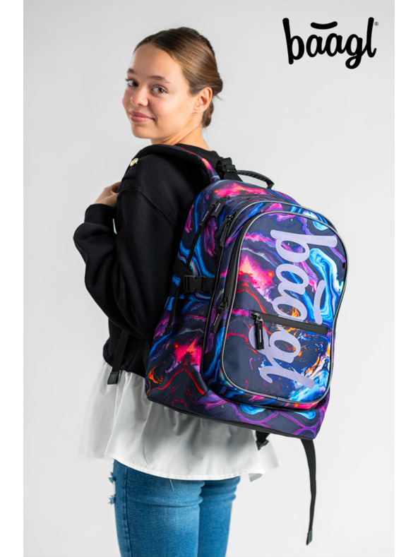 BAAGL  BAAGL Iskolai hátizsák Core Marble