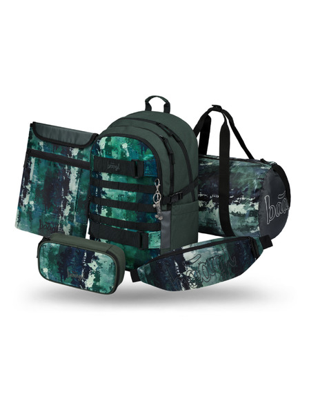BAAGL  BAAGL SET 5 Skate Forest: hátizsák, tolltartó, sportzsák, övtáska, notebooktok