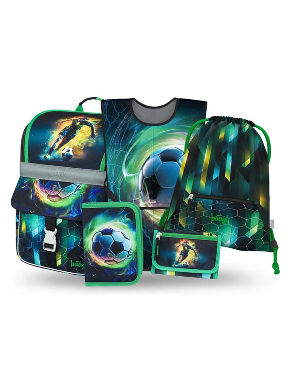 BAAGL  BAAGL SET 5 Zippy Futballista: aktatáska, tolltartó, zsák, kötény, pénztárca