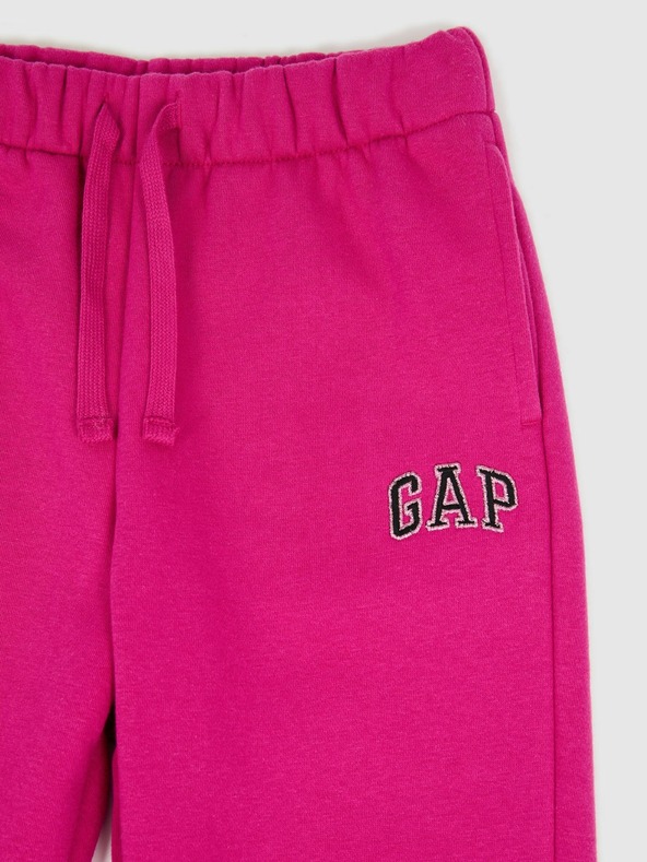 GAP Gyerek fleece sportnadrág logóval army GAP