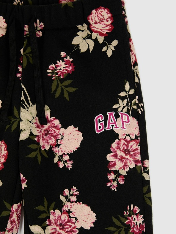 GAP Gyerek fleece sportnadrág logóval army GAP