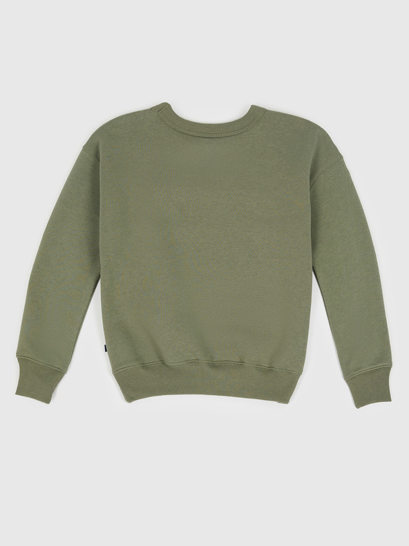GAP Gyerek pulóver logóval és fleece béléssel GAP