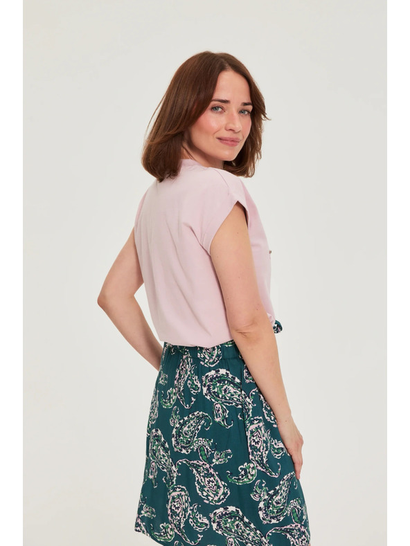 Moodo Blúz felírattal rózsaszín Moodo