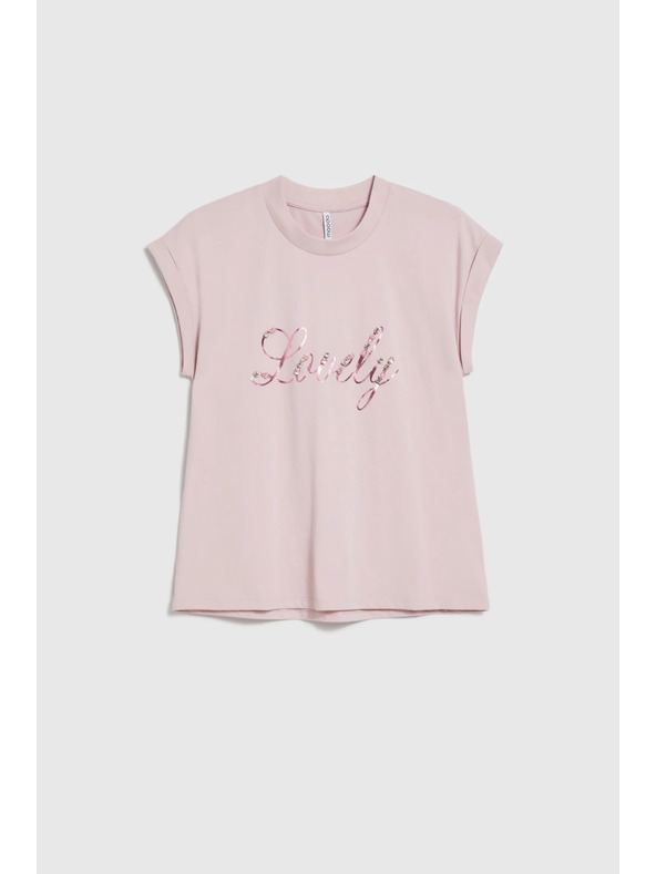 Moodo Blúz felírattal rózsaszín Moodo