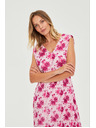 Moodo Midi ruha virágmintával rózsaszín Moodo