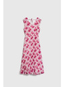 Moodo Midi ruha virágmintával rózsaszín Moodo