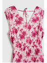 Moodo Midi ruha virágmintával rózsaszín Moodo
