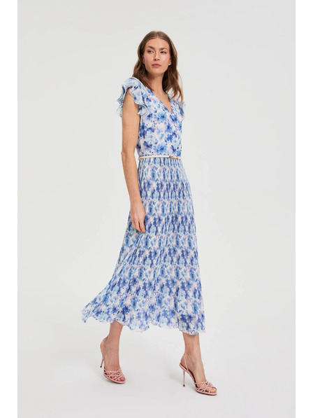 Moodo Midi ruha virágmintával Moodo