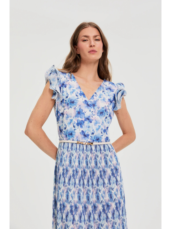 Moodo Midi ruha virágmintával Moodo