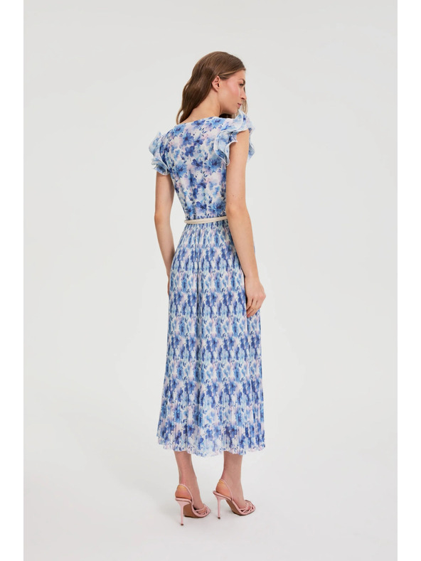 Moodo Midi ruha virágmintával Moodo