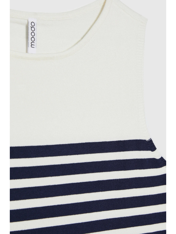 Moodo Fehér csíkos felső Moodo