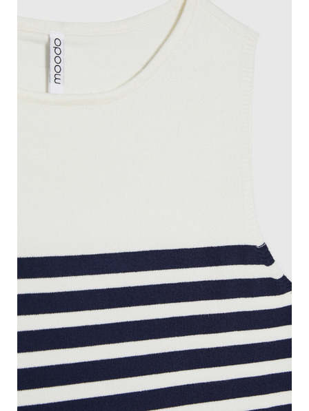 Moodo Fehér csíkos felső Moodo