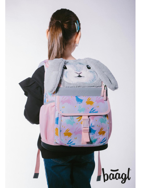 BAAGL  BAAGL SET 5 Zippy Bunny: iskolatáska, tolltartó, zsák, kötény, pénztárca