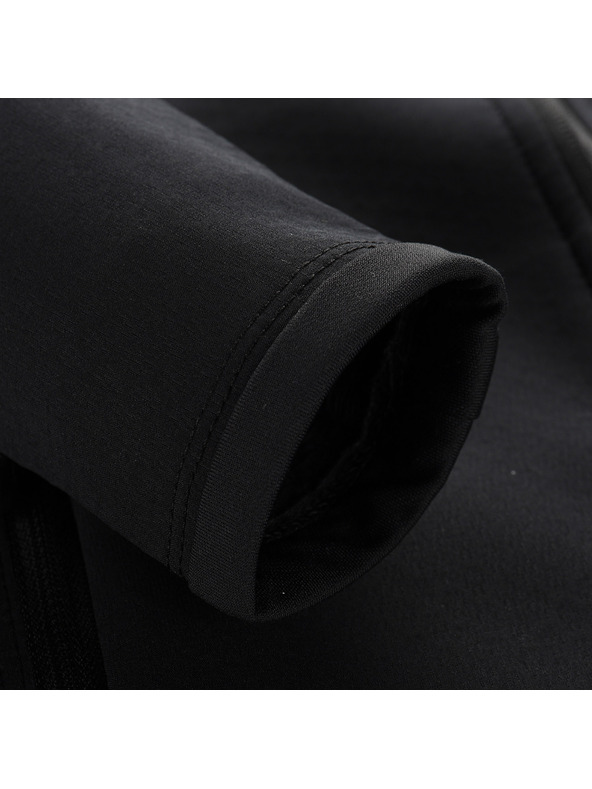 ALPINE PRO Gyermek cipzáras pulóver ALPINE PRO MORWO black