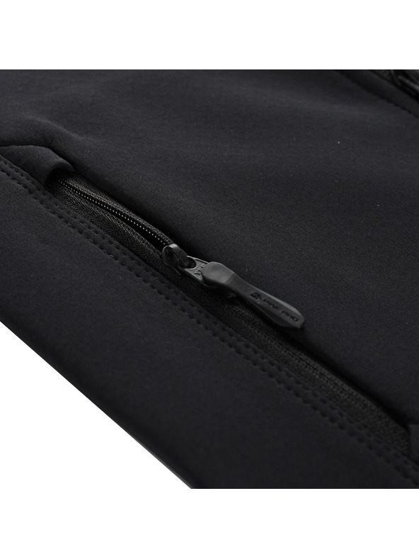 ALPINE PRO Gyermek cipzáras pulóver ALPINE PRO MORWO black