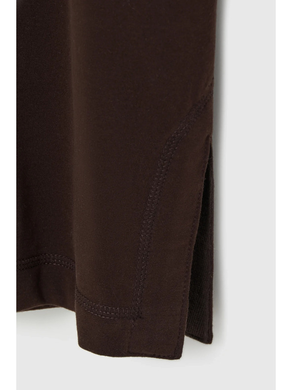 Moodo Kapucnis és rövid ujjú felső barna Moodo