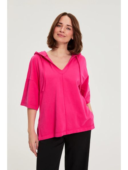 Moodo Kapucnis és rövid ujjú felső lila Moodo