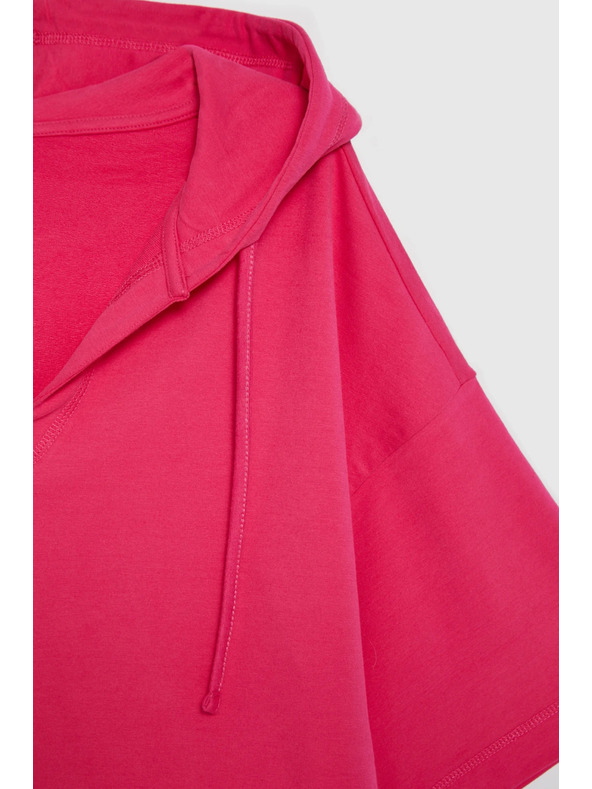 Moodo Kapucnis és rövid ujjú felső lila Moodo