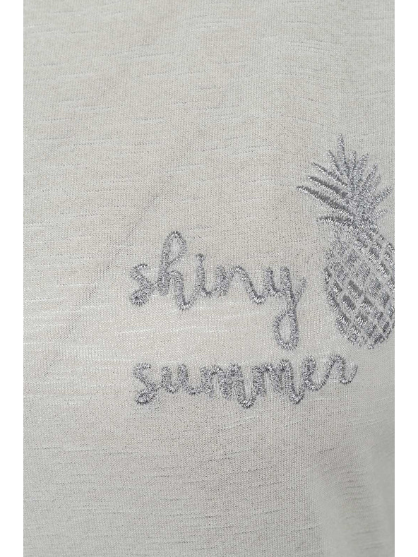 CAMAIEU Krémszínű póló CAMAIEU