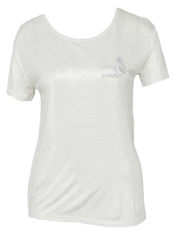 CAMAIEU Krémszínű póló CAMAIEU