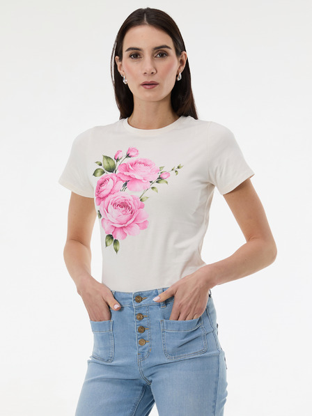 Orsay ORSAY Krémszínű női nyomott mintás póló