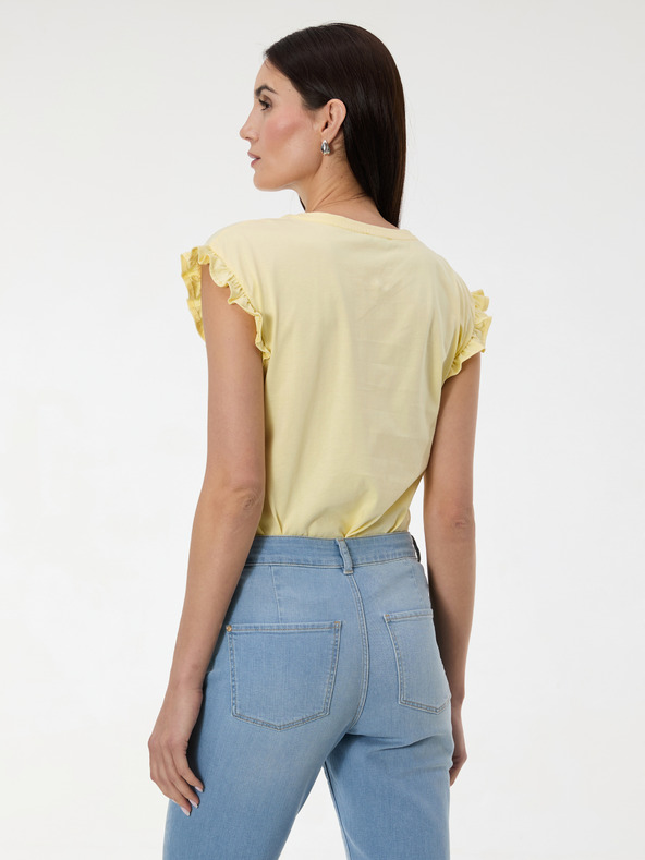 Orsay ORSAY Sárga női póló rövid ujjú