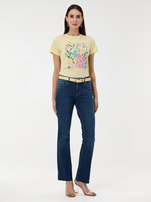 Orsay ORSAY Sárga női nyomott mintás póló