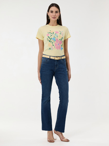 Orsay ORSAY Sárga női nyomott mintás póló