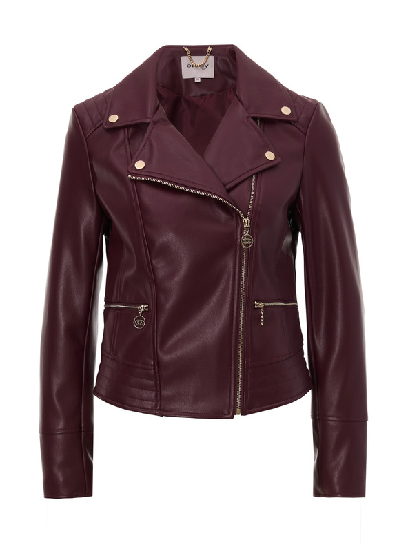 Orsay ORSAY Bordó női műbőr dzseki