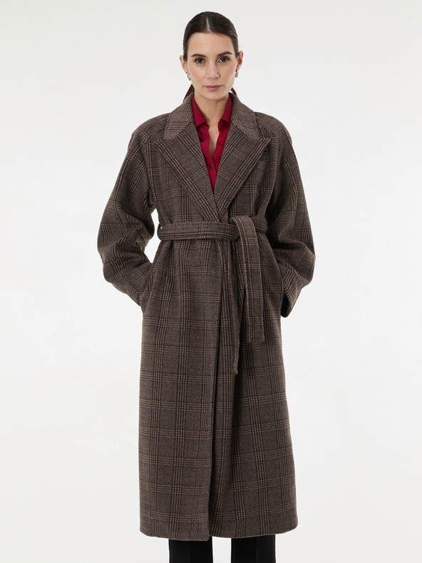 Orsay ORSAY Barna hosszú női kabát