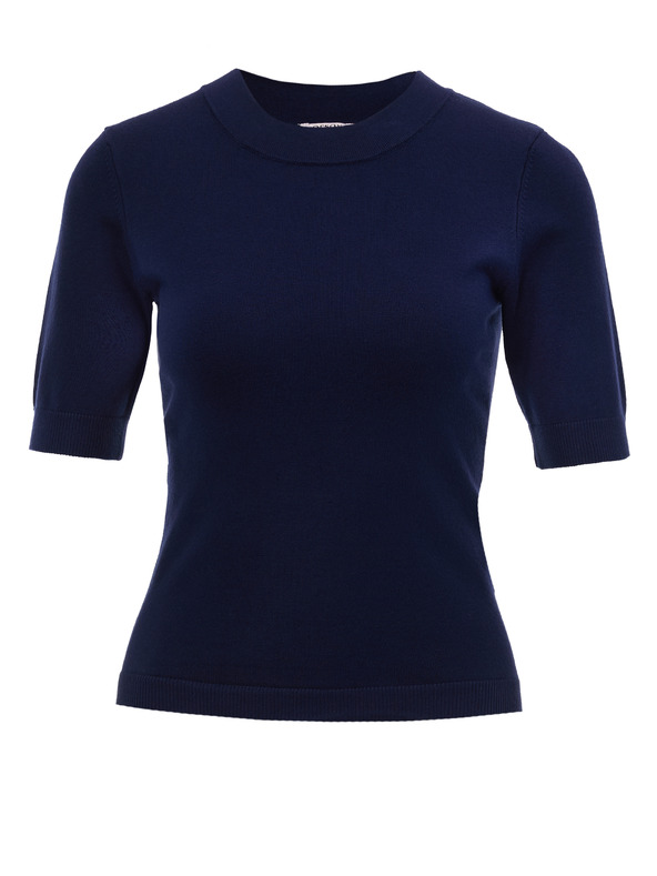 Orsay ORSAY sötétkék rövidujjú női pulóver