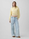 GAP Oversize crop pulóver logóval VintageSoft GAP