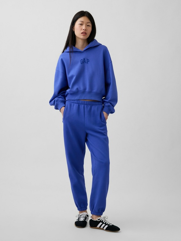 GAP Oversize crop pulóver logóval VintageSoft GAP