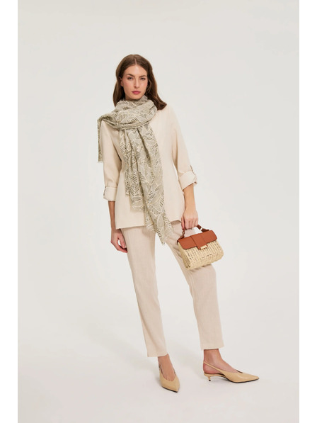 Moodo Kis bézs szalma táska Moodo