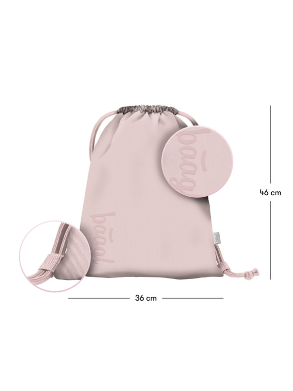 BAAGL  BAAGL 3 SET Core Creamy: hátizsák, tolltartó, zsák