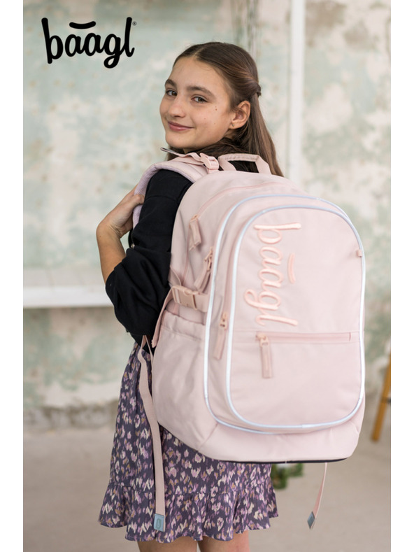 BAAGL  BAAGL 3 SET Core Creamy: hátizsák, tolltartó, zsák