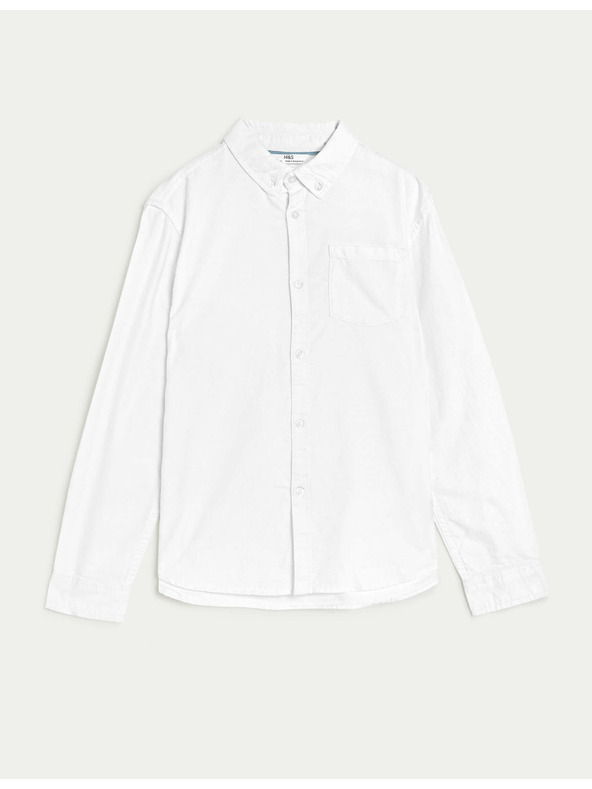 Marks & Spencer Oxford ing 100% pamutból (6–16 éves) Marks & Spencer fehér