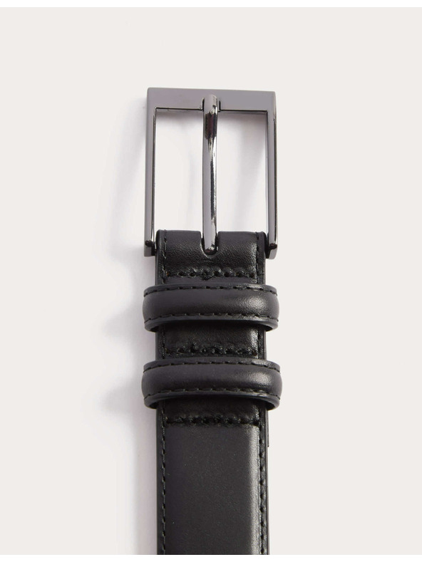 Marks & Spencer Elegáns bőr öv Marks & Spencer fekete