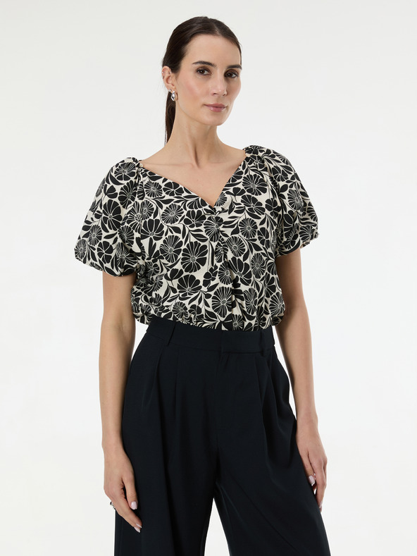 Orsay ORSAY Fekete mintás női blúz