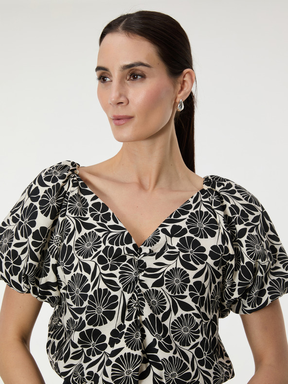 Orsay ORSAY Fekete mintás női blúz