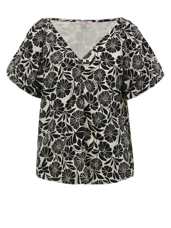 Orsay ORSAY Fekete mintás női blúz