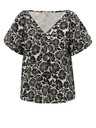 Orsay ORSAY Fekete mintás női blúz