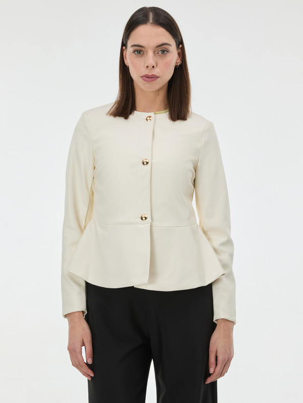 Orsay ORSAY krémszínű női műbőr dzseki