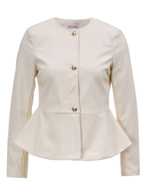 Orsay ORSAY krémszínű női műbőr dzseki