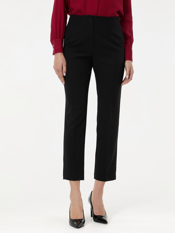 Orsay ORSAY Fekete női egyenes szárú nadrág