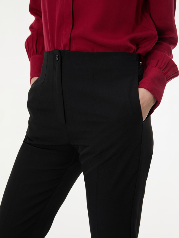 Orsay ORSAY Fekete női egyenes szárú nadrág