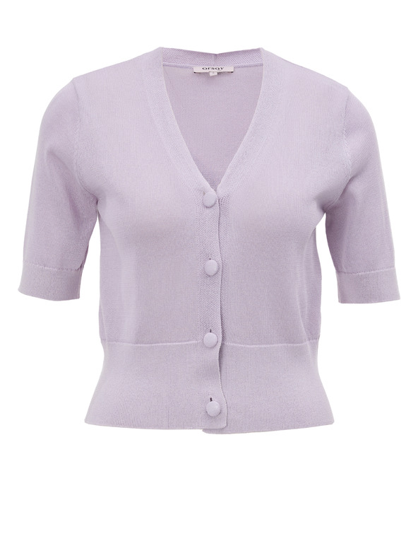 Orsay ORSAY Világos lila női kardigán rövid ujjú