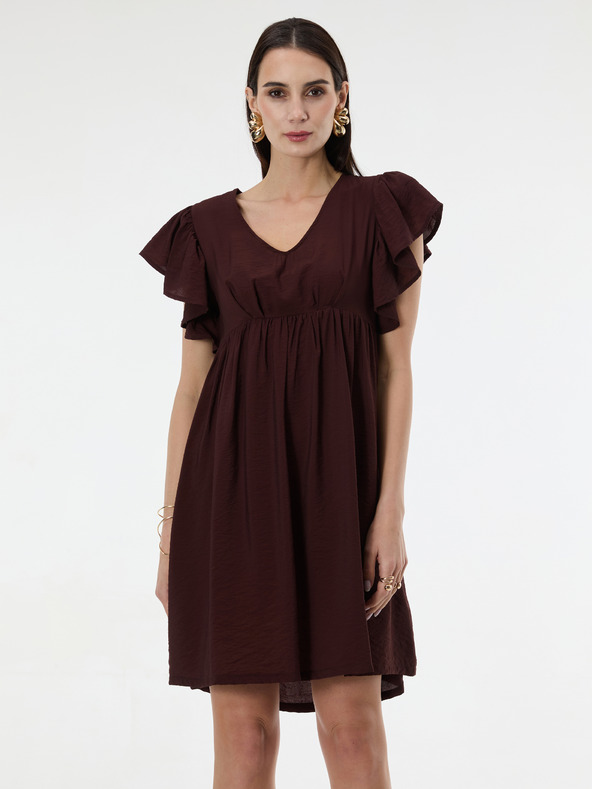 Orsay ORSAY Sötétbarna női térdig érő ruha