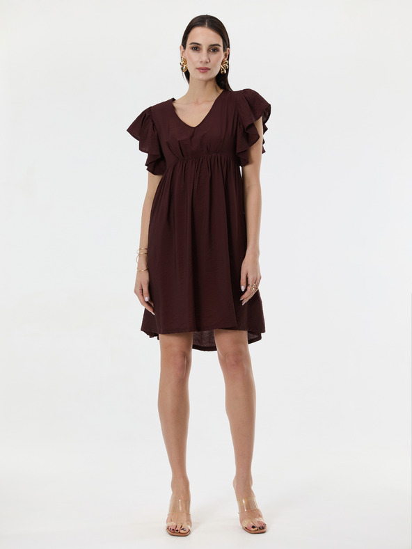 Orsay ORSAY Sötétbarna női térdig érő ruha